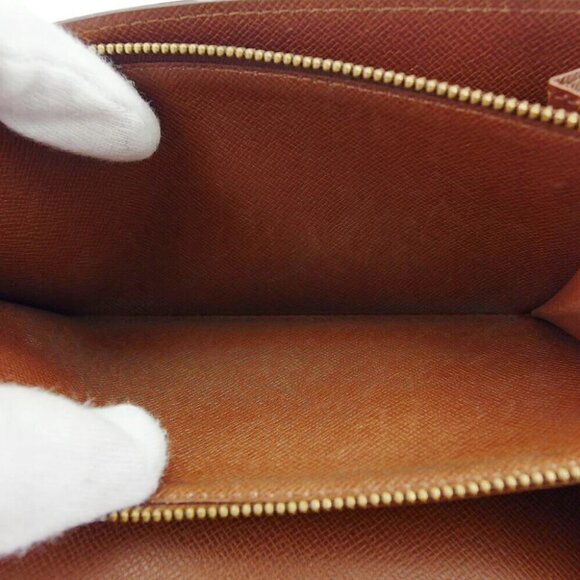 LOUIS VUITTON Long Wallet Monogram Beige Monogram Canvas Authentic USED - Picture 8 of 11